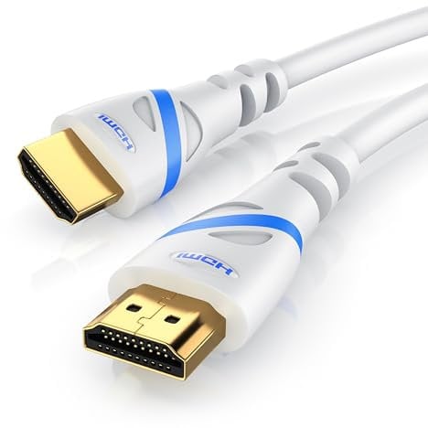 CSL - 16k HDMI Kabel 2.1-1m - 16k 30 Hz 8k 60Hz 4k 120 Hz - Ultra High Speed Ethernet 48Gbps - UHD HDR 10+ eARC Dolby Vision 3D VRR - Gaming TV Blu-ray PS5 Xbox Series