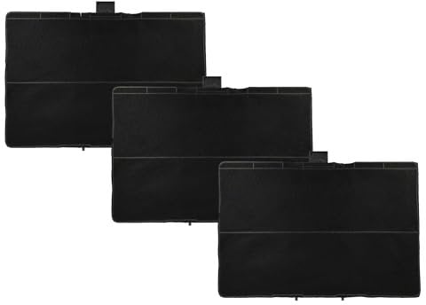 vhbw 3x Aktivkohlefilter kompatibel mit Neff D39MT86N1, D39MU86N1, D39MH64N0, D39ML86N0, D39MT64N1 Dunstabzugshaube - 31,5 x 21,5 x 2,3 cm