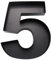 30.5cm Cardboard Numbert Cutout Fillable Paper Mache Charcuterie Board Sweet Birthday Food Tray for Treat (Black, 5 shape)