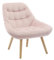 Vente-unique - Fauteuil Salon scandinave - Rose - Polyester - LUOSTO