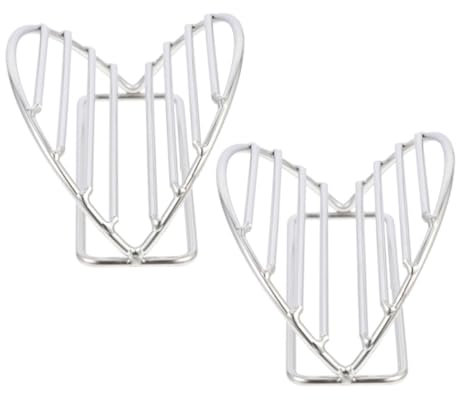 Cabilock 2piezas Soporte Metálico para Tacos y Pancakes Rack Compacto De Acero Inoxidable Soporte Individual Estable para Cocina Casa y Restaurante