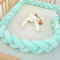 EXZFW Bettschlange Geflochten, Bettschlange, Geflochtenes SeitenschläFerkissen Baby Bettumrandung Geflochten Babybettumrandung Bettumrandung Babybett Geflochtene Bettschlange Baby,No06,150cm