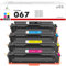 067 067H Toner Cartridge: Kompatible für Canon 067 067H i-SENSYS MF657Cdw MF655Cdw MF651Cw LBP631Cw LBP633Cdw LBP632Cdw MF653Cdw MF656Cdw MF654Cdw 4-Pack ( Schwarz Cyan Gelb Magenta )
