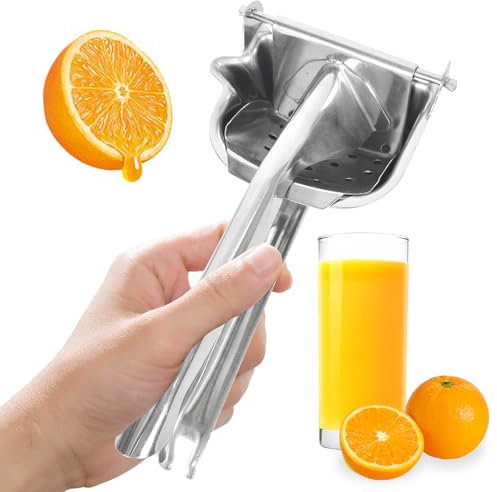 Lunaanda Spremiagrumi Manuale, Spremi Limone in Acciaio Inossidabile Spremi Agrumi Manuale Spremi Lime Manuale Spremi Arance, Spremiagrumi Frutta Manuale Robusto per Cucina, Bar, Ristorante