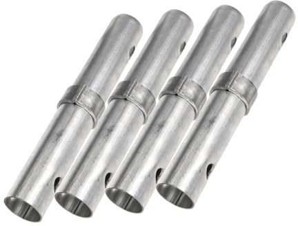 STOBOK Gerüstverbindungsstangen Stahl 34mm 4 Stück Schmiedekupplungen Mit Abnehmbarem Verriegelungsbolzen Für Flexible Baustellengerüste Erhöhte Stabilität Und