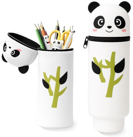JYNVO Federmäppchen Panda,Mäppchen Panda, Federtasche mit Fächern,Stiftetasche Pencil Case,Schreibwaren mit Reißverschluss,Pencil case