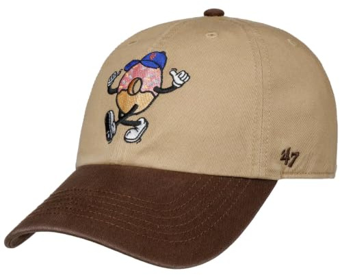 47 Brand MLB Mets Donuts Cap Basecap Baseballcap Baumwollcap Strapback New York Damen/Herren - Metallschnalle, mit Schirm Frühling-Sommer Herbst-Winter Frühjahr