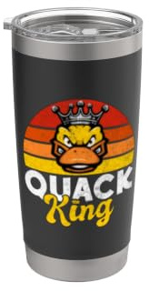 Quack King Duck Bicchiere termico in acciaio inox doppia parete