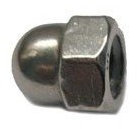 50 Edelstahl V4A Hutmuttern M 5,0 DIN 1587 A4 M 5