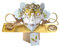 Second Nature Christmas Pop Up xpop042 a Engel Weihnachten Pop-up-Karte
