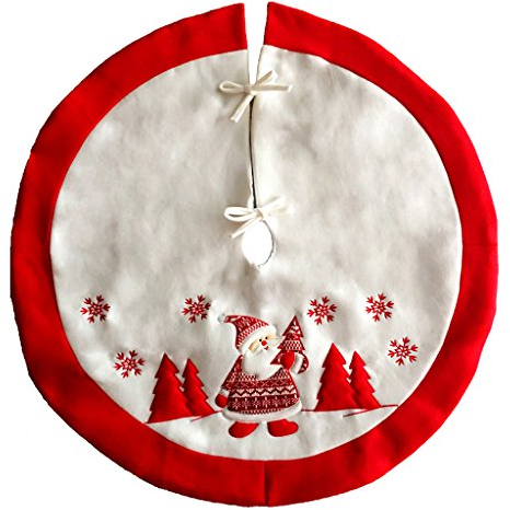 SIMPVALE Weihnachtsbaum Rock Base L Weihnachtsdekoration rot und weiß