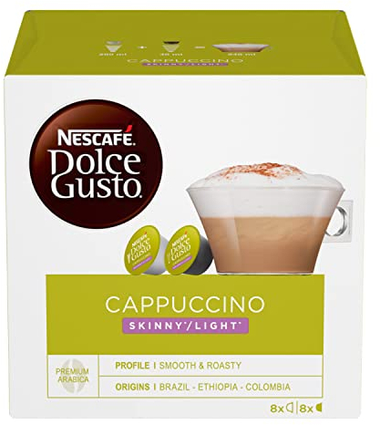 NESCAFÉ DOLCE GUSTO Cappuccino Light, 3 Confezioni da 16 Capsule (48 Capsule Compatibili Nescafé Dolce Gusto)
