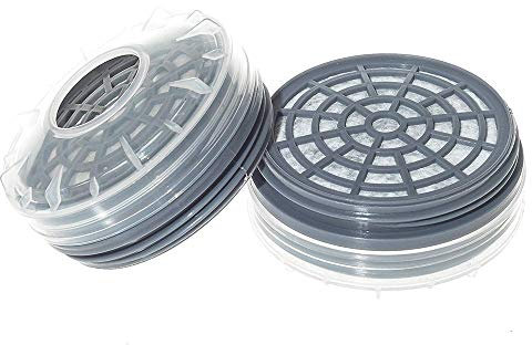 XCSSKG Anti-Staub-Industrie-Spray, 2 Kartuschen für Pestizid, Chemische Gasmaske, Atemschutz