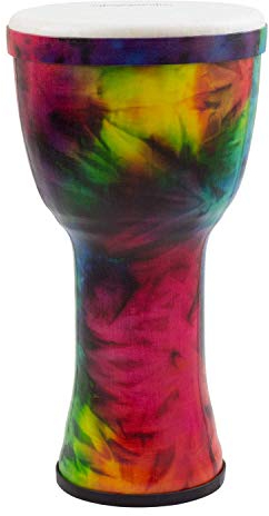 World Rhythm Djembe aus PVC, 20,3 cm, regenbogenfarben