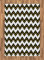 ABAKUHAUS Winkel Teppich, Parallel gestreifte Linien, Deko-Teppich Digitaldruck, Färben mit langfristigen Halt, 120 x 180 cm, Gelb Weiß