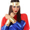 ATOSA Superheldin-Set: 2 Armbänder und Tiara für Halloween