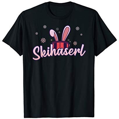 Ski Haserl Skihaserl Skihase Apres Ski Kostüm T-Shirt