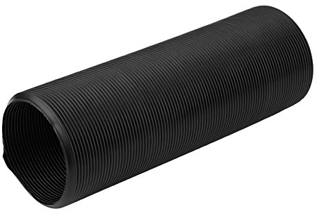 Tubo de admisión para automóvil, Conducto de admisión de aire Universal Car Modified Ingesta de aire Tubo de expansión flexible Conducto Manguera de Plástico Negro(76mm)