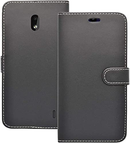 For Nokia 2.2 Compatible With Wallet Flip PU Leather In Black Stand Card Slot Phone Case Cover