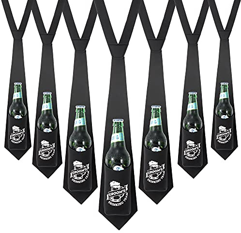 Trauzeugen Krawatte Bierhalter (10 Stück) Groomsman Geschenk für Hochzeit I Junggesellenabschied Gastgeschenke | Trauzeugen Antrag Geschenke