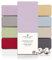 DarBene Spannbettlaken 180x200 Premium, Jersey 100% gekämmte Premium Baumwolle, atmungsaktiv, superweiches Bettlaken bis 30 cm Matratzenhöhe, Oeko-TEX, Flieder