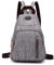 FANDARE Retro Brusttasche Sling Bag Klein Rucksack Schulranzen Umhängetasche Schulrucksack Sporttasche für Damen Herren Pendeln Schule Freizeit Reise Daypacks Dauerhaft Polyester Grau