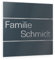 Graviers Design Plaque Numéro de Maison et Nom | Lettres personnalisables | 230 x 230 mm Gris Anthracite RAL 7016 | Acier inoxydable | Fabriqué en Allemagne
