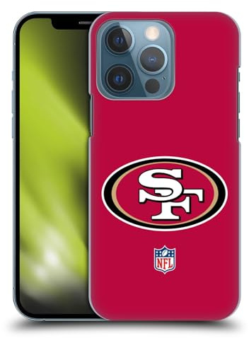 Head Case Designs Offizielle NFL Einfarbig San Francisco 49Ers Logo Harte Rueckseiten Handyhülle Hülle Huelle kompatibel mit Apple iPhone 13 Pro