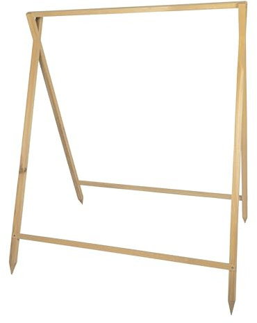 Windhager Holz Rankzelt | Kiefernholz, 90 x 75 x 105 cm | Rankhilfe Garten, Pflanzenstütze, Kletterhilfe für Pflanzen, Rankgerüst | DIY-Set, ideal für Gemüse- und Blumenbeete | FSC-Zertifiziert