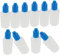 Unxuey 30ml Empty Plastic Eye Dropper Liquid Squeezable Dropper Bottle with Blue Cap Pack of 10