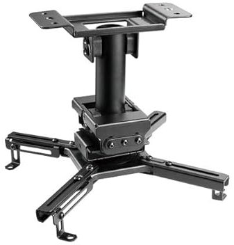 KIMEX - Support vidéoprojecteur - Fixation au Plafond - Hauteur 25 cm - Coloris Noir - 052-3001