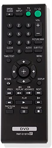 VINABTY RMT-D197A Fernbedienung ersetzt Kompatibel mit Sony DVD-Player Heimkino DVP-SR310P DVP-SR320 DVP-SR405P DVPSR310P DVP-SR210P DVP-SR120 DVP-SR201P DVP-SR750HP
