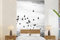 MuchoWow Papier peint Animaux - Oiseaux - Nuages - Noirs - Blancs Papier peint photo 145x220 cm Papier peint imprimé