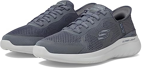 Skechers Herren Men's Bounder 2.0 Emerged Slip Sneaker, Dunkelgrau, 42.5 EU Weit