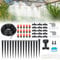 240FT Drip Irrigation System Kit, Yomile Automatic Garden Watering Misting System with 1/2 inch Hose 1/4 inch Distribution Tubing Drip Emitters Drip Spray 2 in 1 Nozzle for Greenhouse, Yard, Lawn…