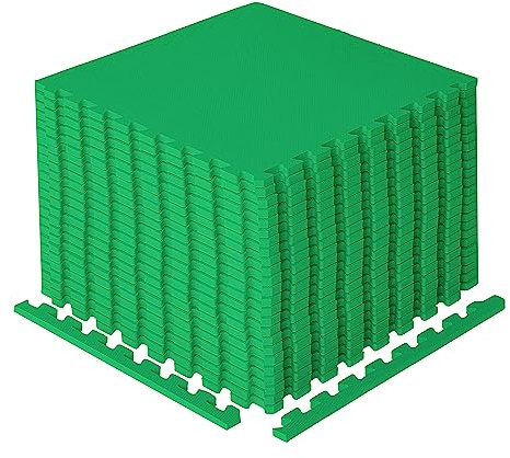 BIGGAMATS Gym Flooring Mat, EVA Foam Exercise Mats, Interlocking Non-Slip Sport Mats, Home Workout, Kids Playmat, Pet Mats and Protective Swimming Pool, Hot Tub Outdoor Underlay Matting 50cm x 50cm