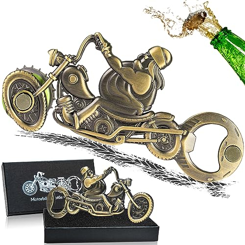 ZONSUSE Apribottiglie Magnetico Moto,Apribottiglie Vintage Moto,Apribottiglie Magnetico Birra,Regalo Uomo Compleanno,Regalo Uomo Originale Utile per Marito Fidanzato Fratello Appassionato Moto (C-1)