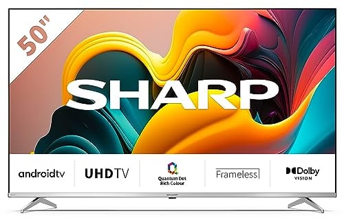 SHARP 50FP6EA QUANTUM DOT Android TV 126 cm (50 Zoll) 4K Ultra HD QUANTUM DOT Android TV (Smart TV, Bluetooth, Dolby Vision, HDMI 2.1 mit eARC)