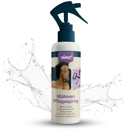 nimo® Mähnen Pflegespray | für Pferde & Ponys | Schweifspray & Mähnenspray | leichtere Kämmbarkeit, Entwirrung, Mähnenpflege, Schweifpflege, verleiht Glanz