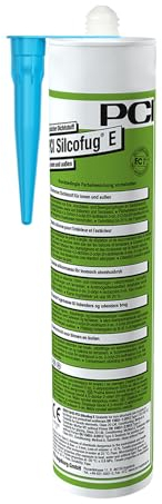 PCI Silcofug E Elastischer Dichtstoff, 310ml, Silikon, innen & außen, inklusive kör4u Tülle (56 terrabraun)