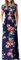 GRECERELLE Womens Maxi Dress Summer Casual Ladies Short Sleeve Crew Neck Long Dresses with Pocket for Daily, Holiday, Travel, Maternity (Pink Rose Navy, XL)