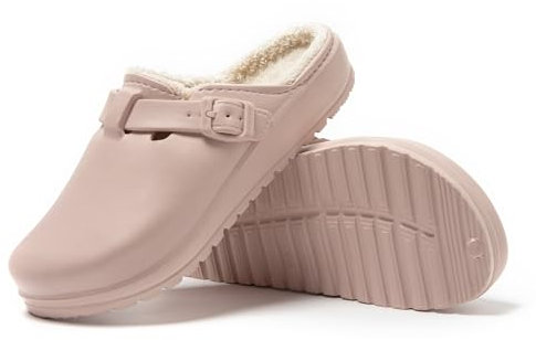 JOMIX Pantofole Donna Invernali da Casa Ciabatte Pelose Calde in Gomma Eva Zoccoli Sabot Morbido Comodo da Inverno MD1017 Rosa 37