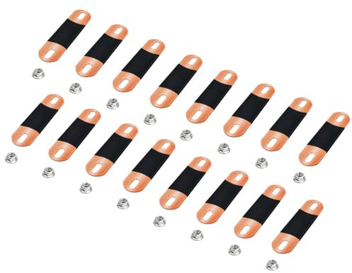 Miantev 2 mm M6 LIFePO4 Zellen Sammelschienen Anschluss für Llifepo4 Lithium-Batterien DlY, Zellen-Sammelschienen-Anschluss 280 Ah 300 Ah Batteriezellen Sammelschienen Batterie-Busschienen Lifepo4