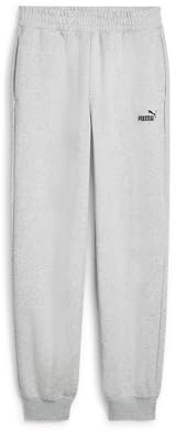 PUMA Ess Small No. 1 Logo Comfort High-Waist Sweatpants FL cl, Pantaloni Lavorati a Maglia Donna, Light Gray Heather, L