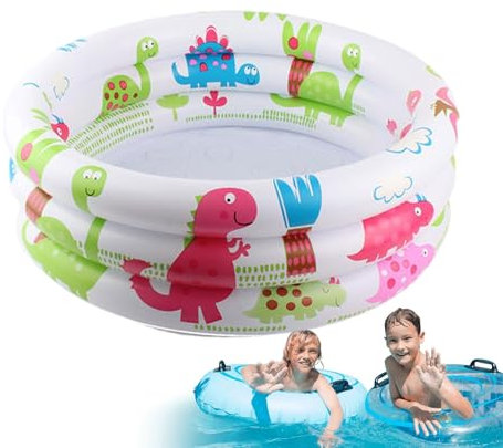 Piscine Gonflable – Piscine Pliable, apprenez Les Paroles Kiddie Pool | Piscine Gonflable Ronde en PVC, Piscine à éclaboussures adaptée aux ennfants, Piscine Gonflable familiale pour Le divertiss