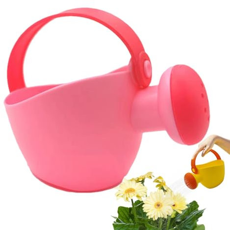 Genérico - Regadera pequeña para niños, Juguete de regadera para jardín y playa, Herramienta de riego para plantas de interior y exterior, Fácil de usar, Resistente, Rosa