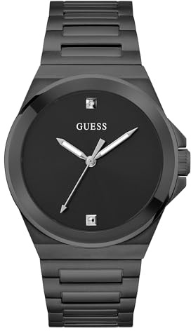 GUESS Schwarze Analoguhr