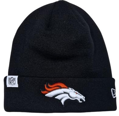 New Era Denver Broncos NFL Loop Label Knit Schwarz Beanie - One-Size