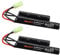MXJFYY 2 Stück wiederaufladbarer 8,4-V-1600-mAh-Airsoft-Akku