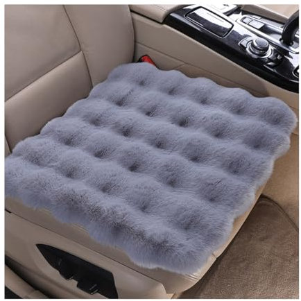 JNNJ Auto Warm Sitzkissen Abdeckung, Auto rutschfest Sitzauflagen Winter, Winter Weicher Komfortable Autositzkissen Warme Sitzauflage Verdickendes Für Autositz, Universal Auto Sitzauflagen(Grau)